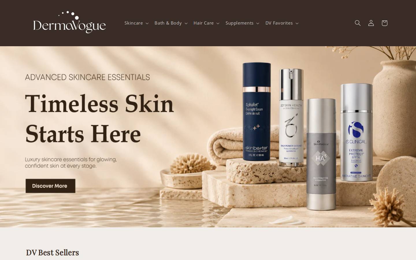 dermavogue.shop homepage screenshot