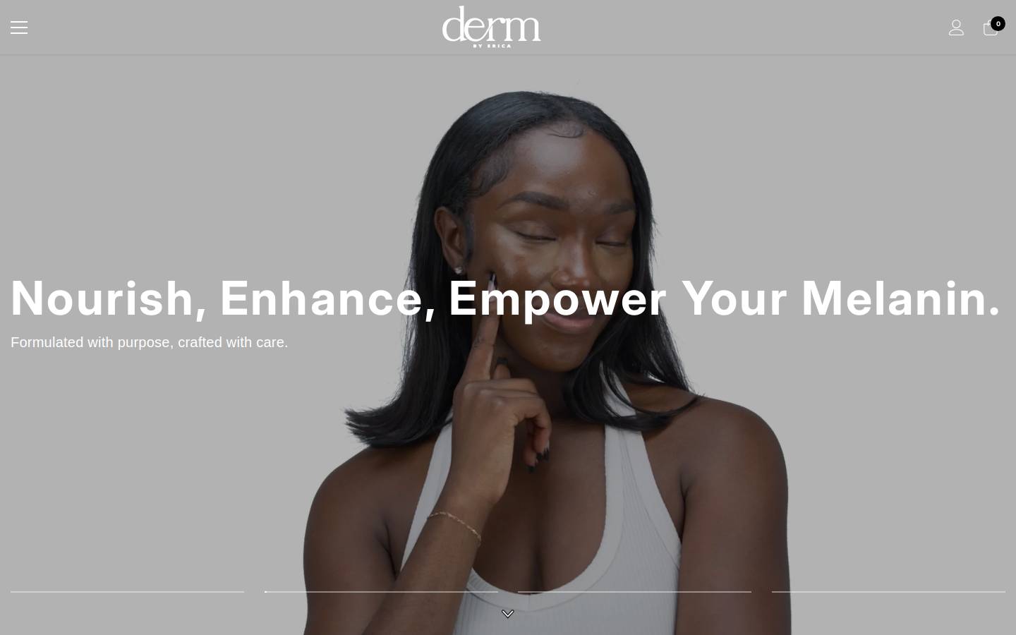 dermbyerica.com homepage screenshot