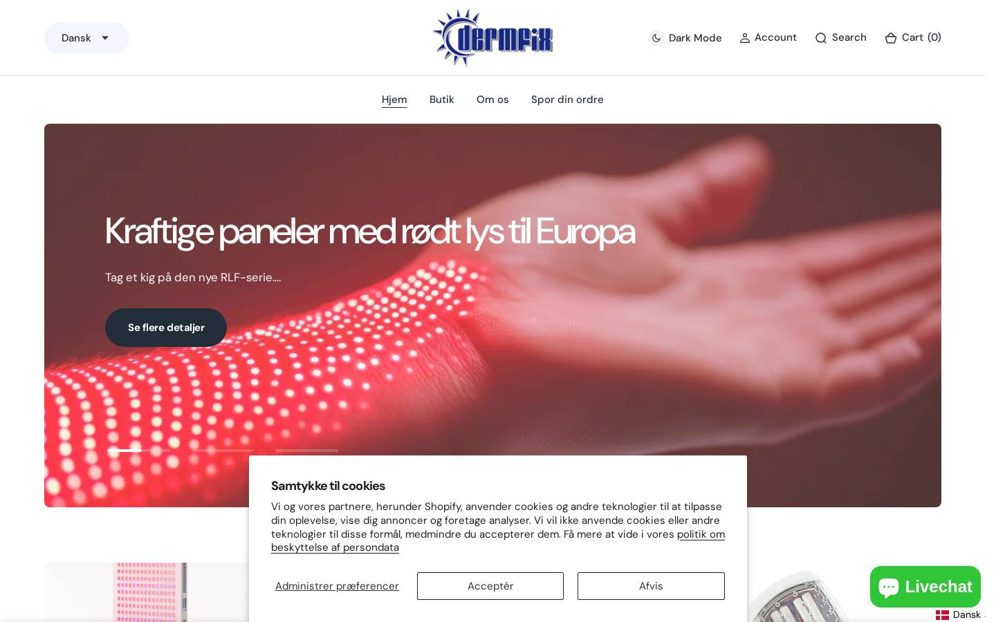 Dermfix homepage screenshot