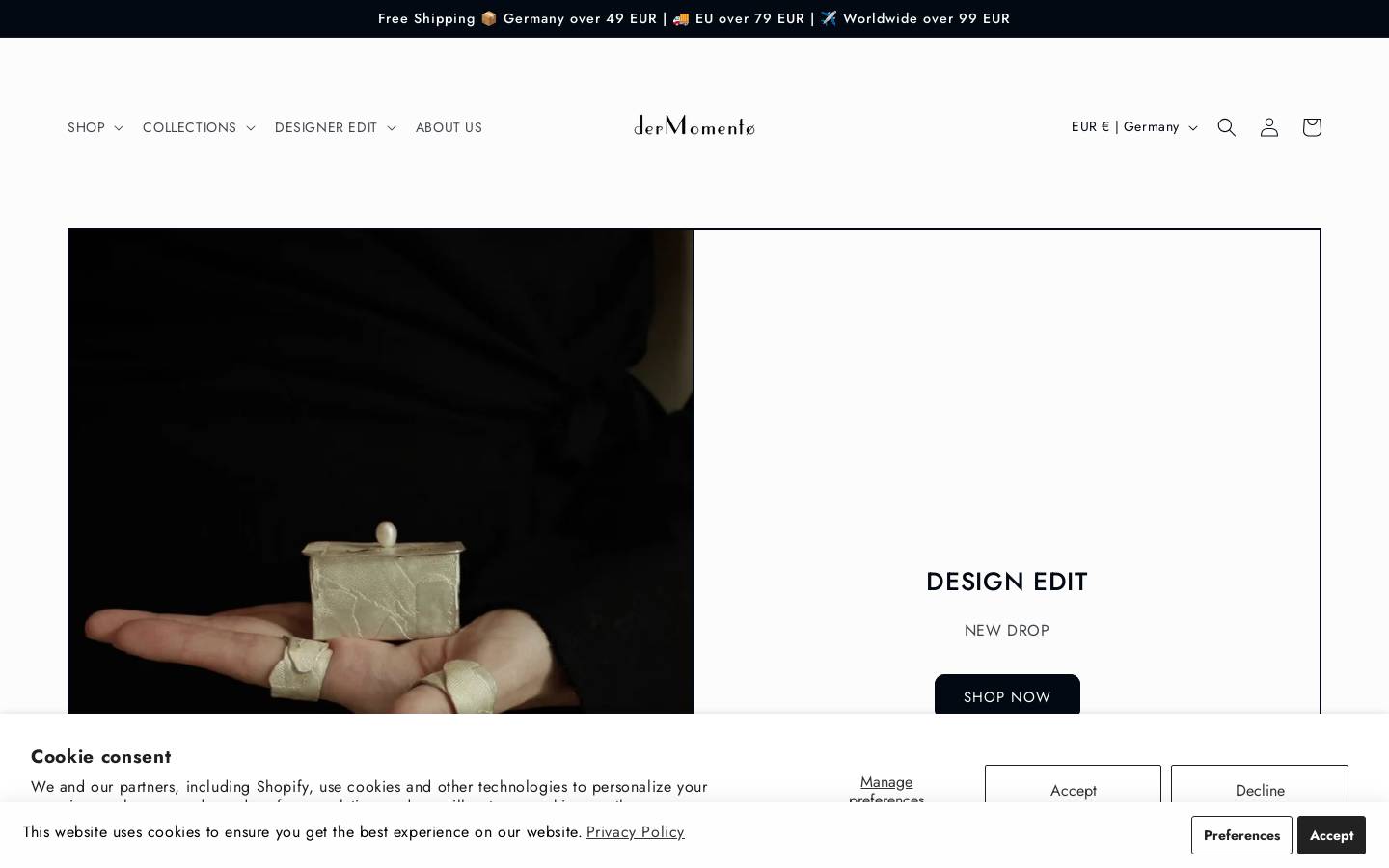 Dermomento homepage screenshot