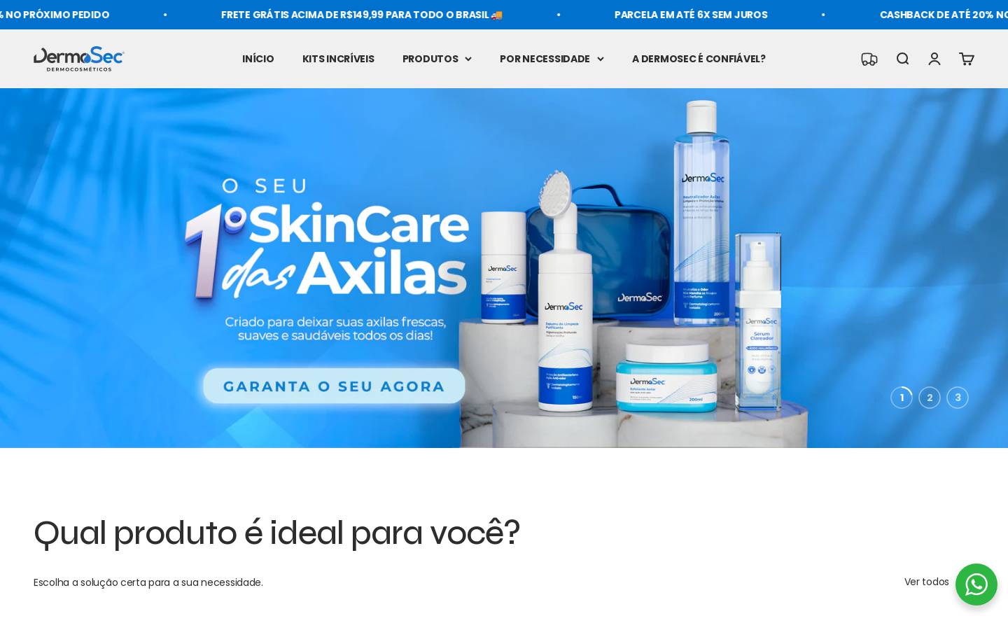 dermosec.com.br homepage screenshot
