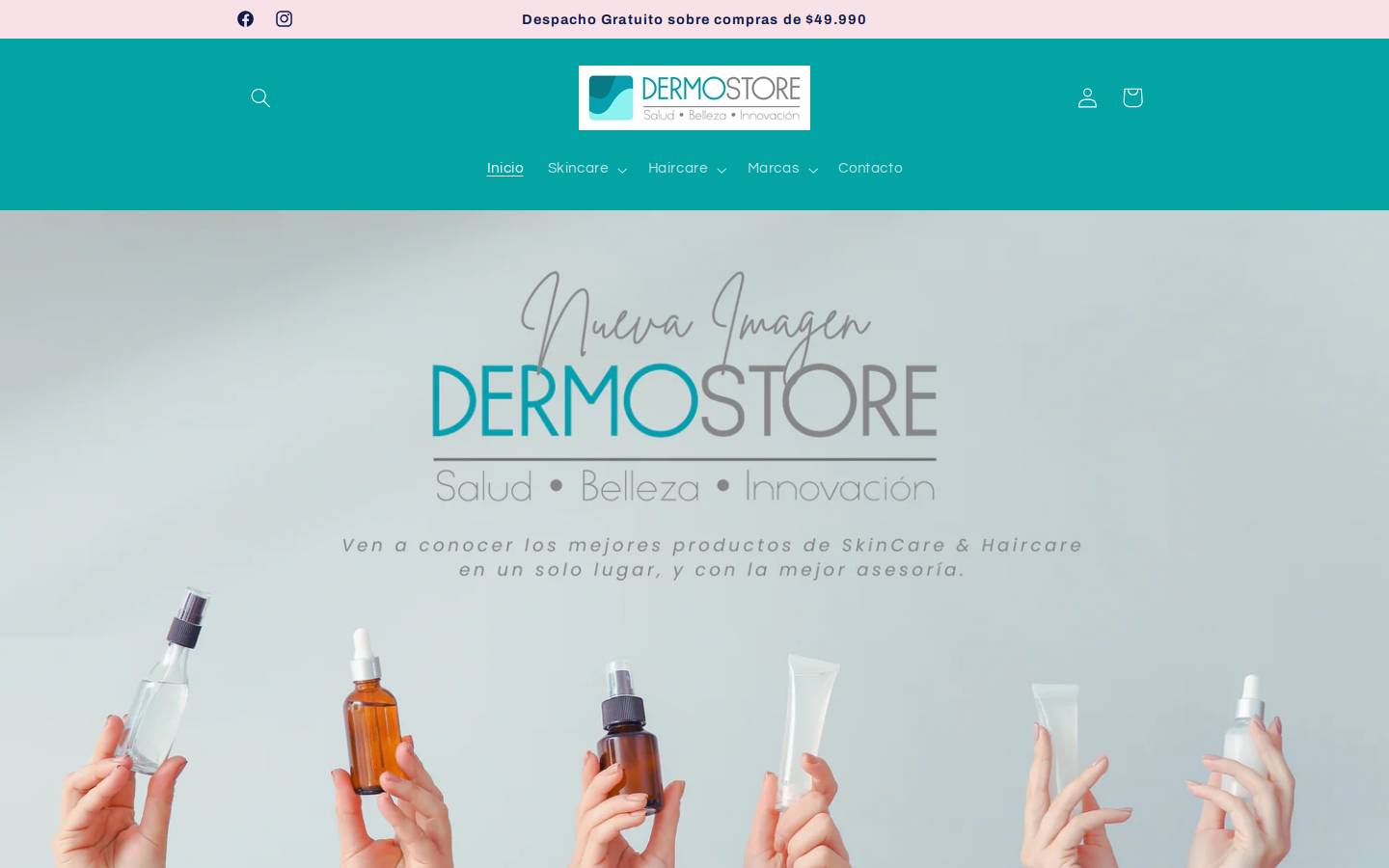 dermostore.com homepage screenshot