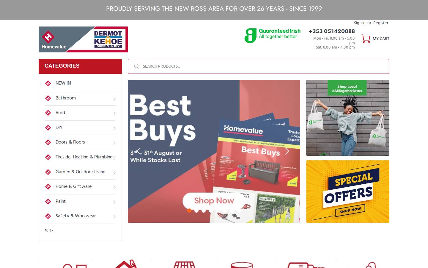 dermotkehoe.ie homepage screenshot