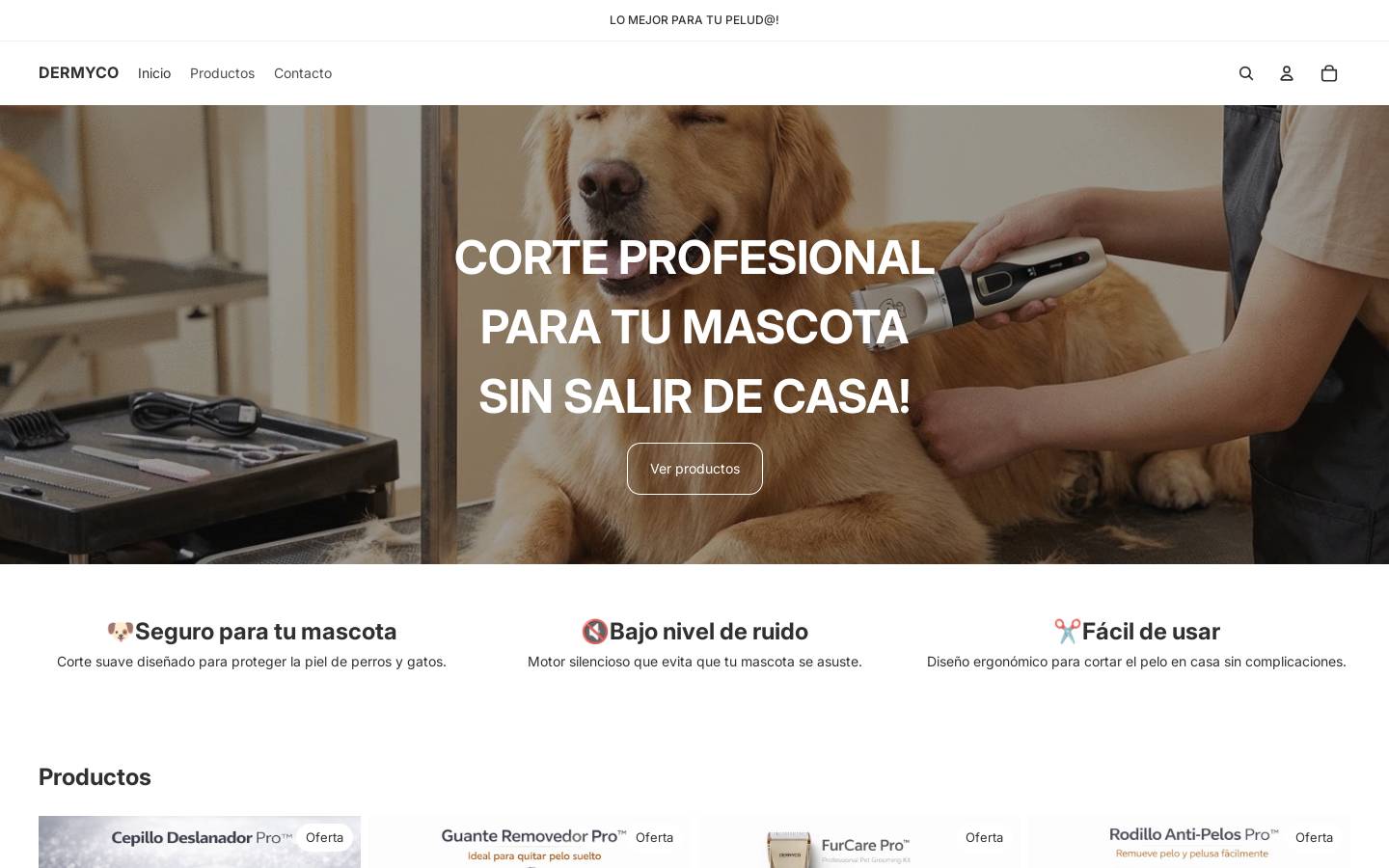 dermy.com homepage screenshot