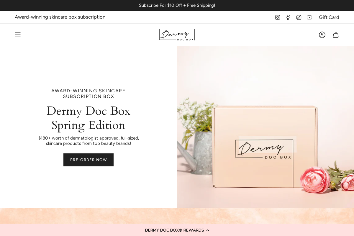 dermydocbox.com homepage screenshot