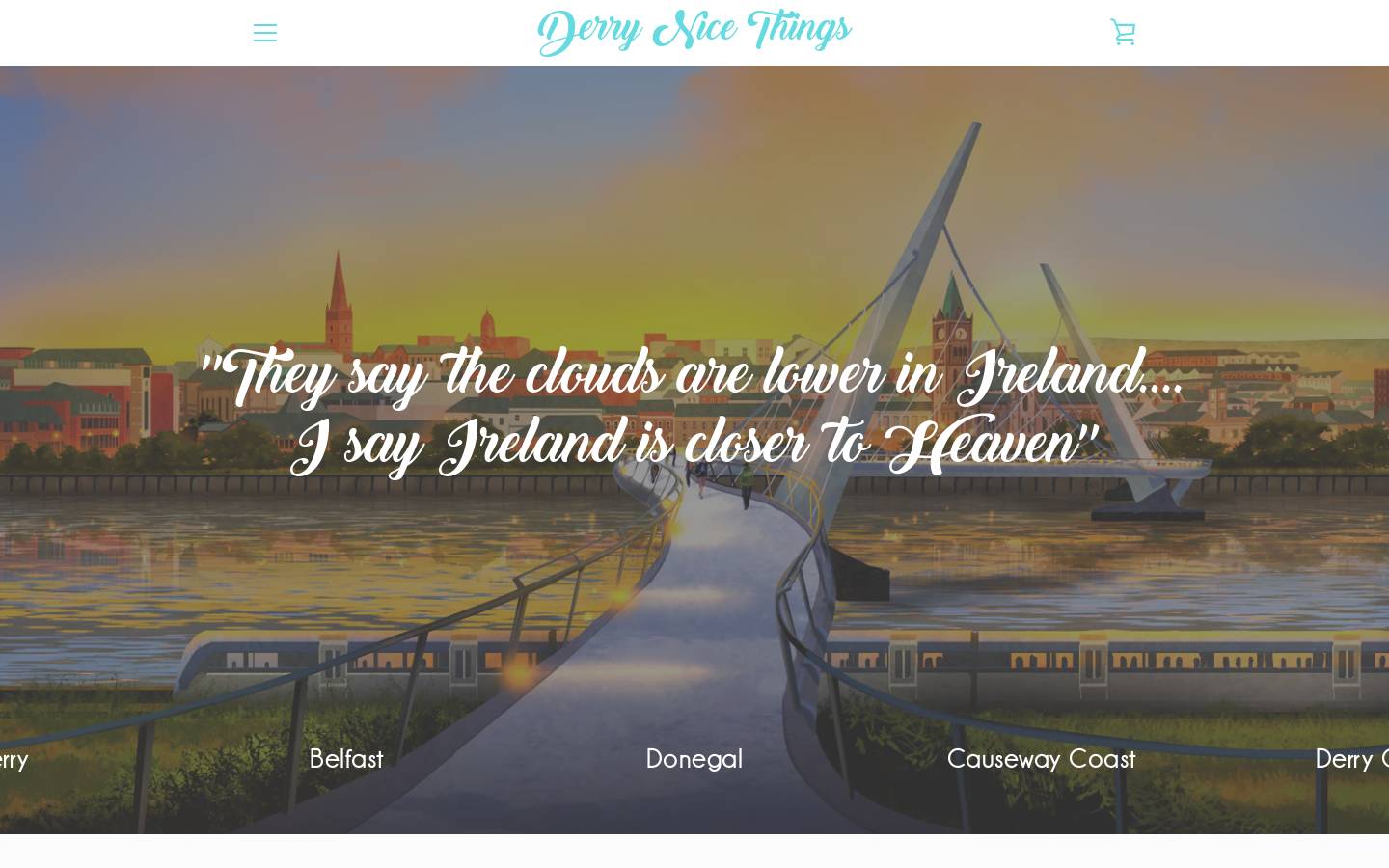 derrynicethings.com homepage screenshot