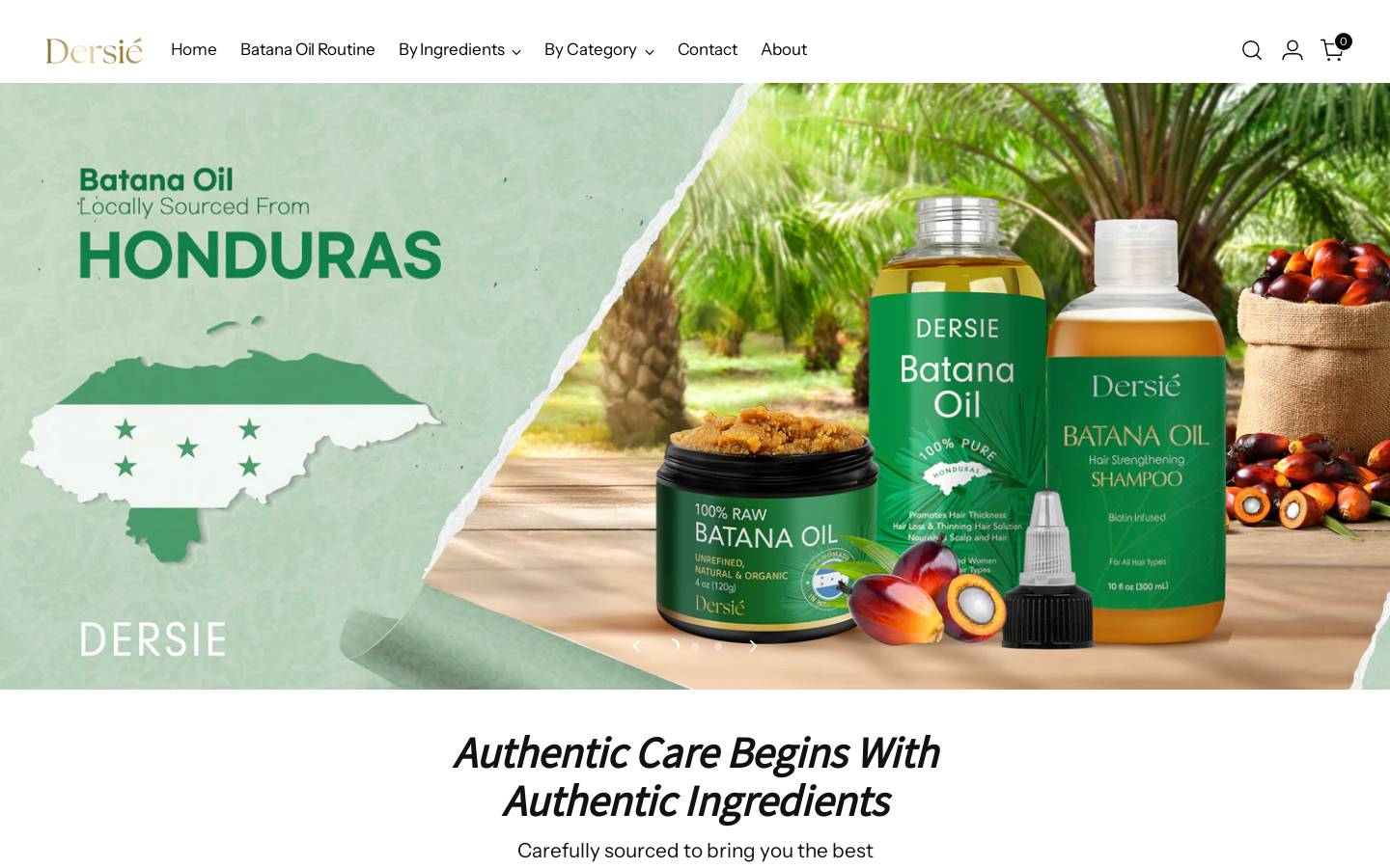 dersiebeauty.com homepage screenshot