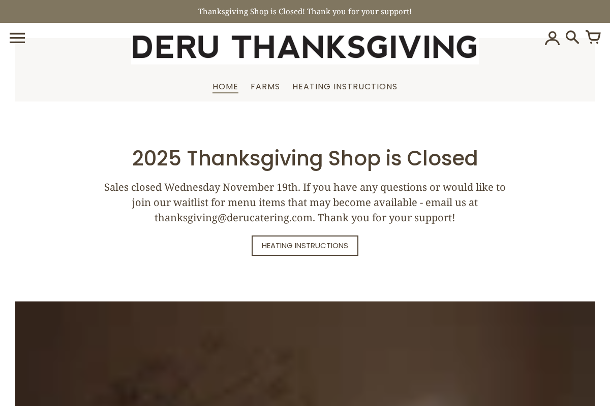 deruthanksgiving.com homepage screenshot