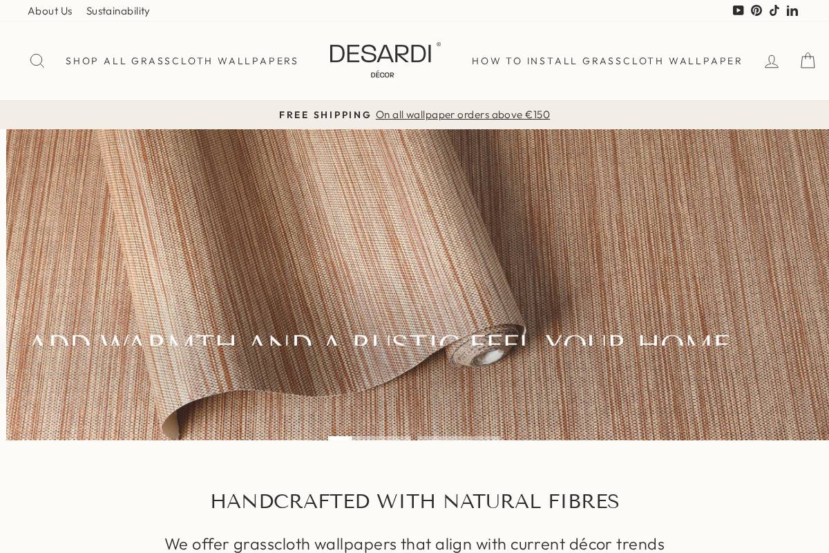 desardidecor.com homepage screenshot