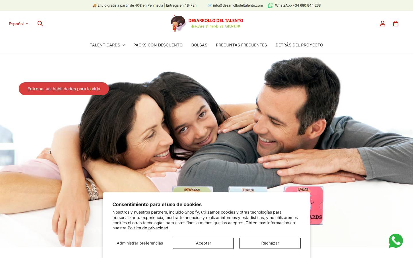 desarrollodeltalento.com homepage screenshot