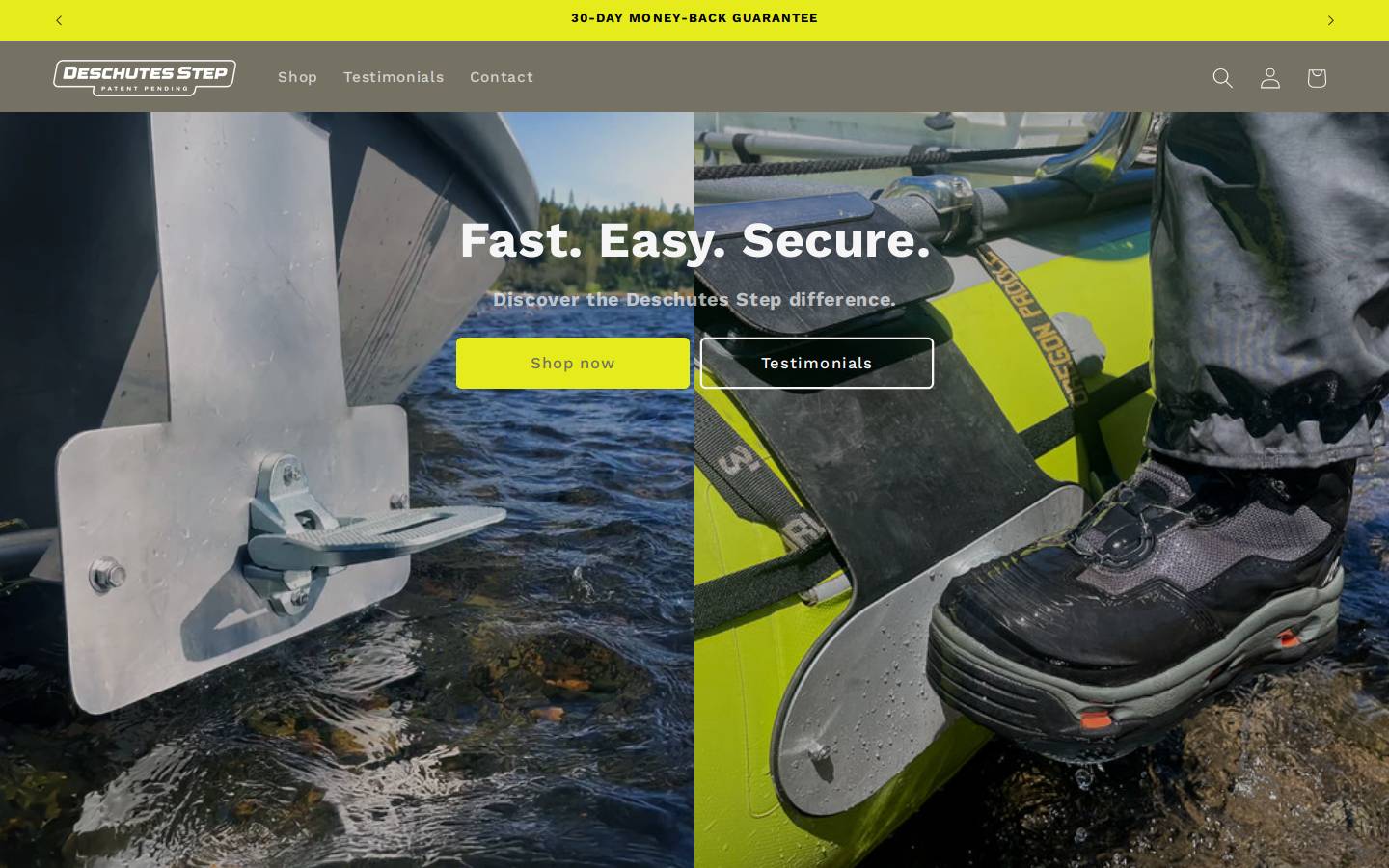 deschutesstep.com homepage screenshot