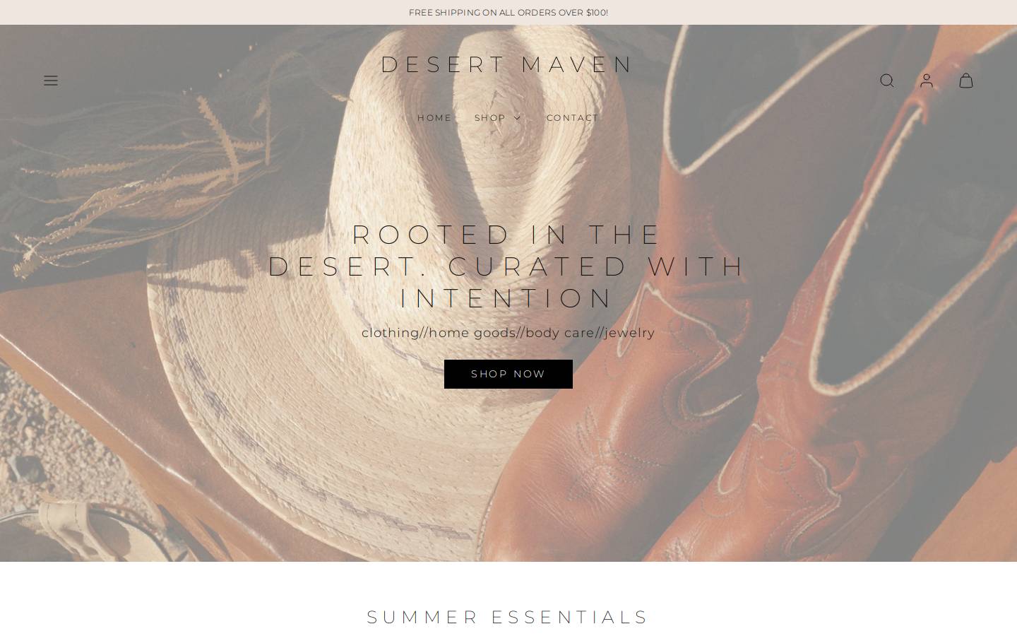 desert-maven.com homepage screenshot