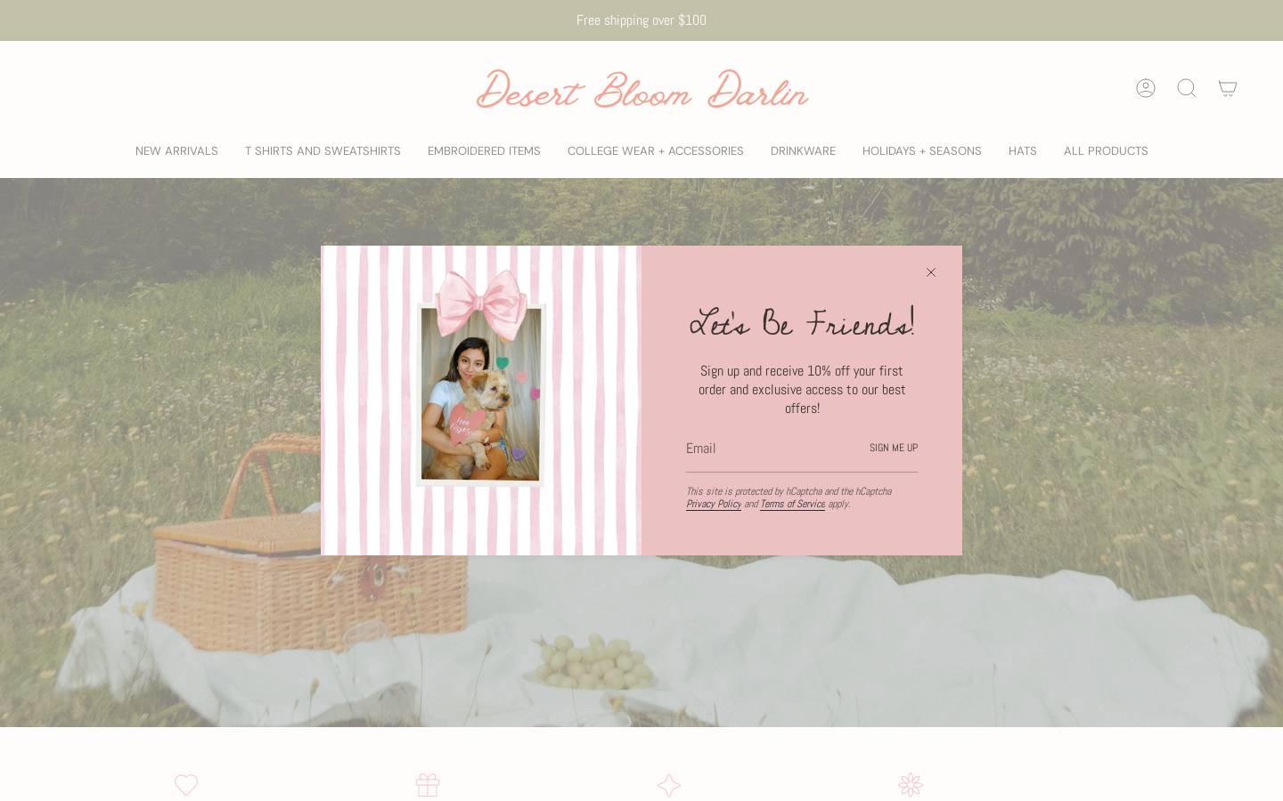 desertbloomdarlin.com homepage screenshot