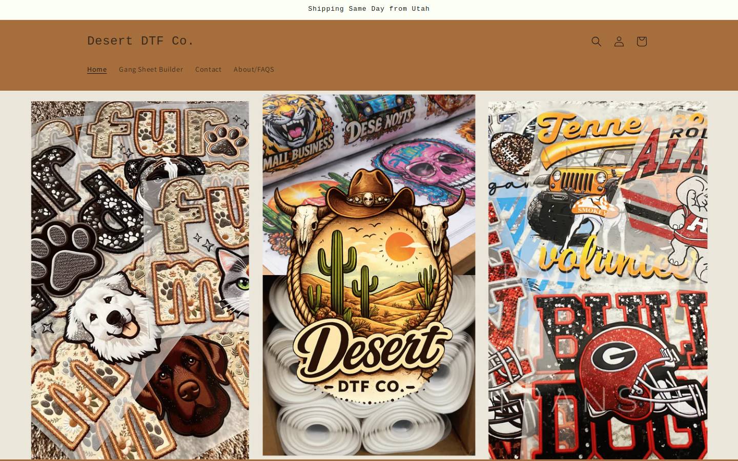 desertdtfco.com homepage screenshot