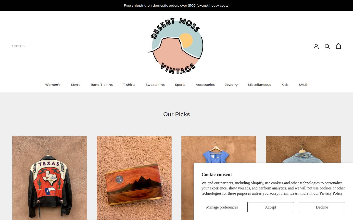 desertmoss.com homepage screenshot