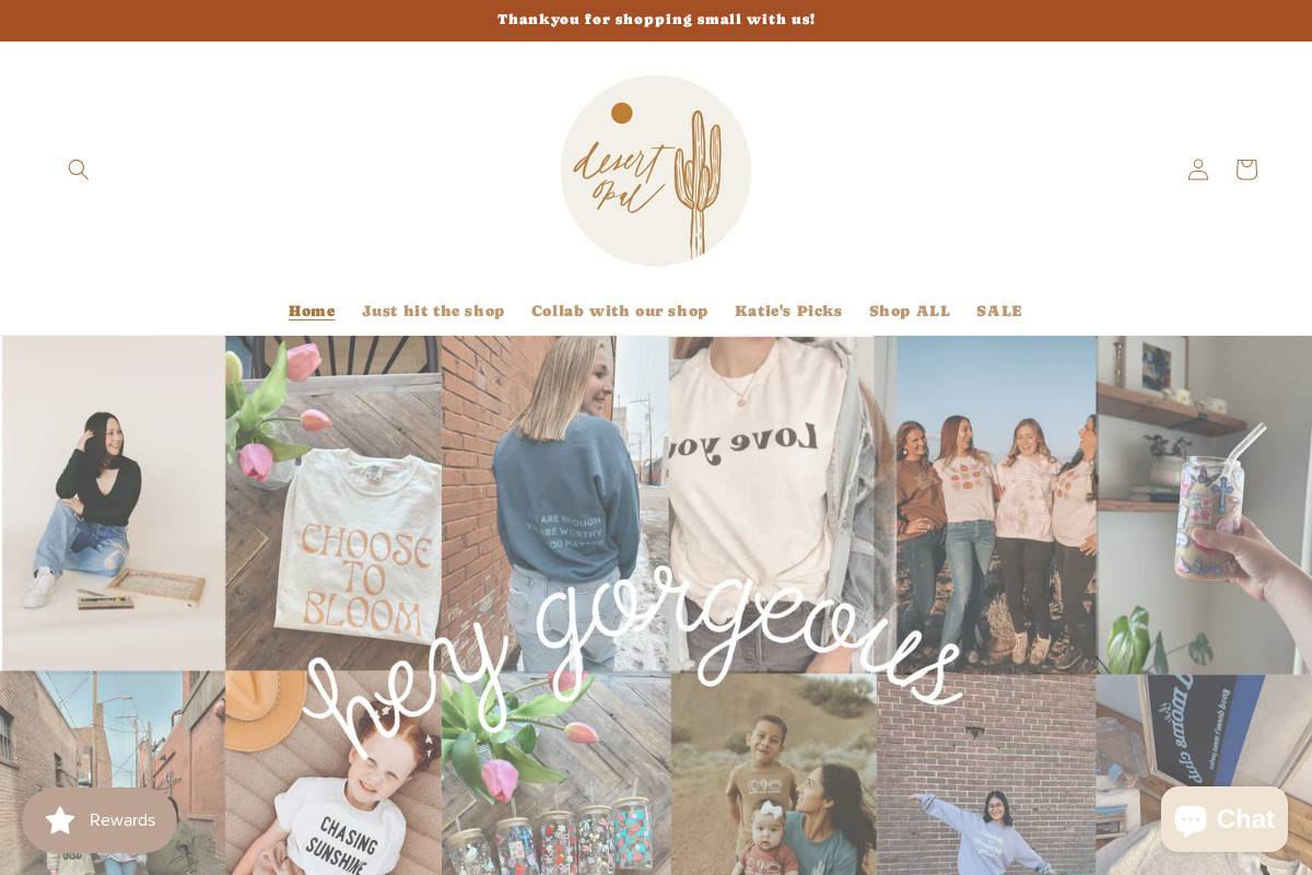 desertopaldesigns.com homepage screenshot