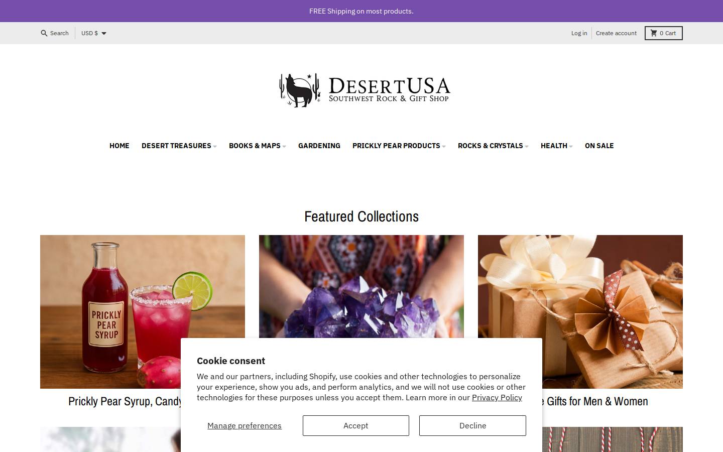 desertusa-store.com homepage screenshot