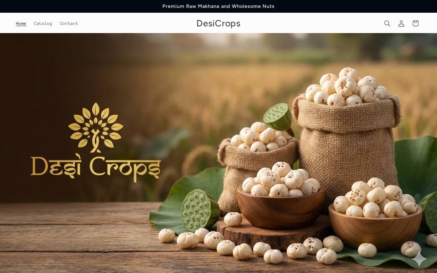 desicrops.com homepage screenshot