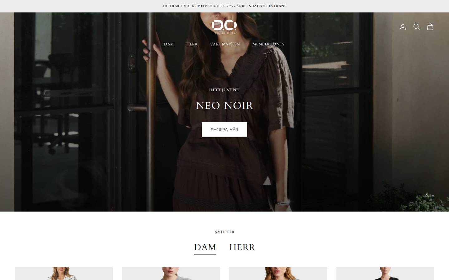 D.O. Design Only homepage screenshot