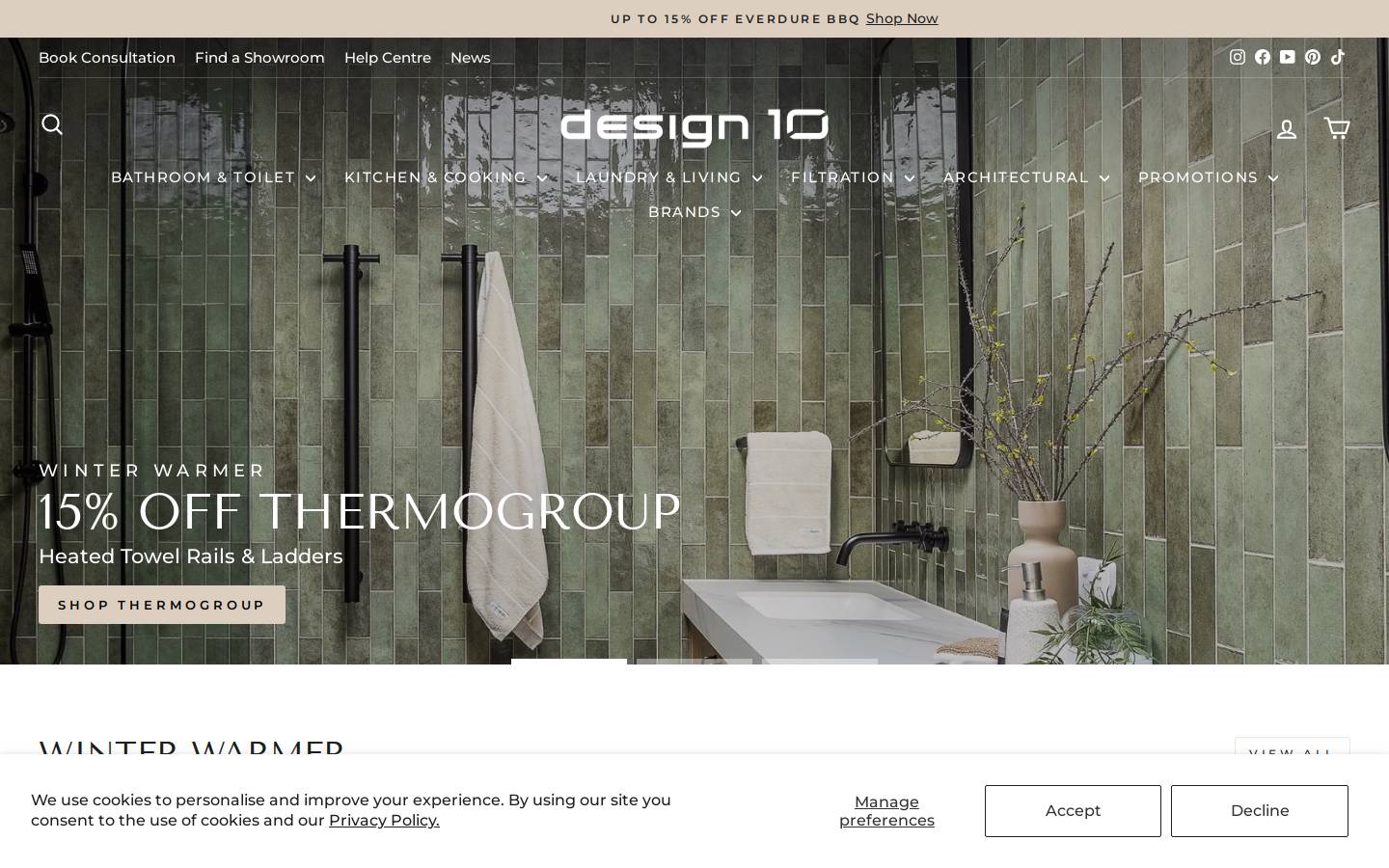 design10.com.au homepage screenshot