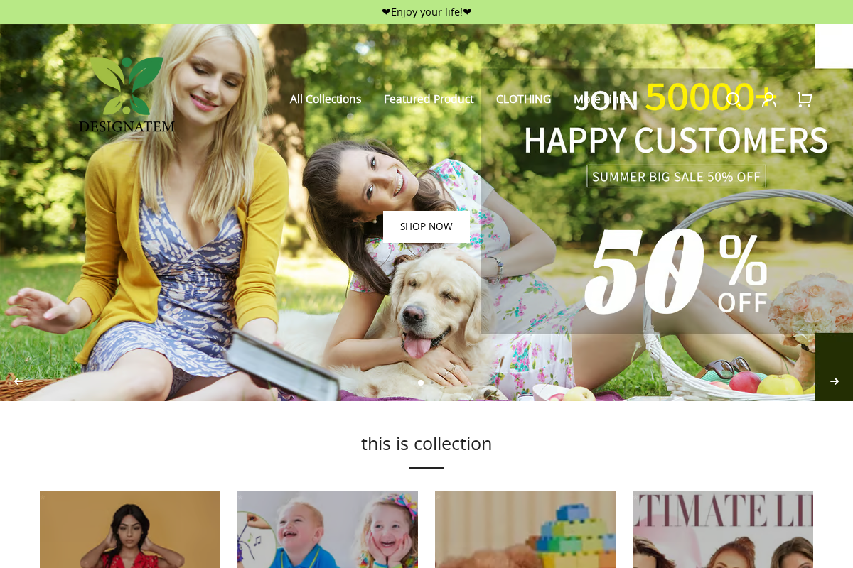 Designatem homepage screenshot