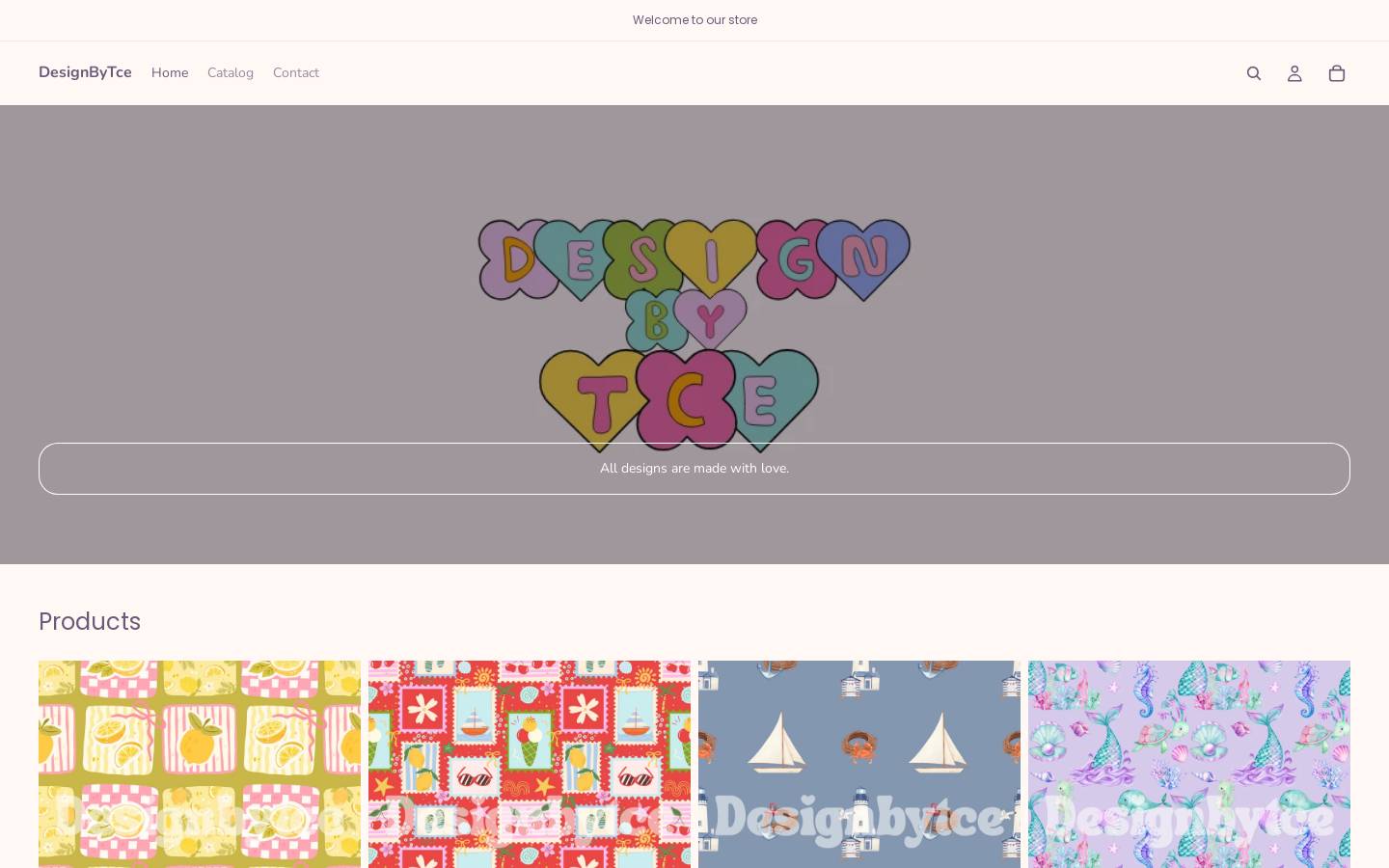 designbytce.com homepage screenshot