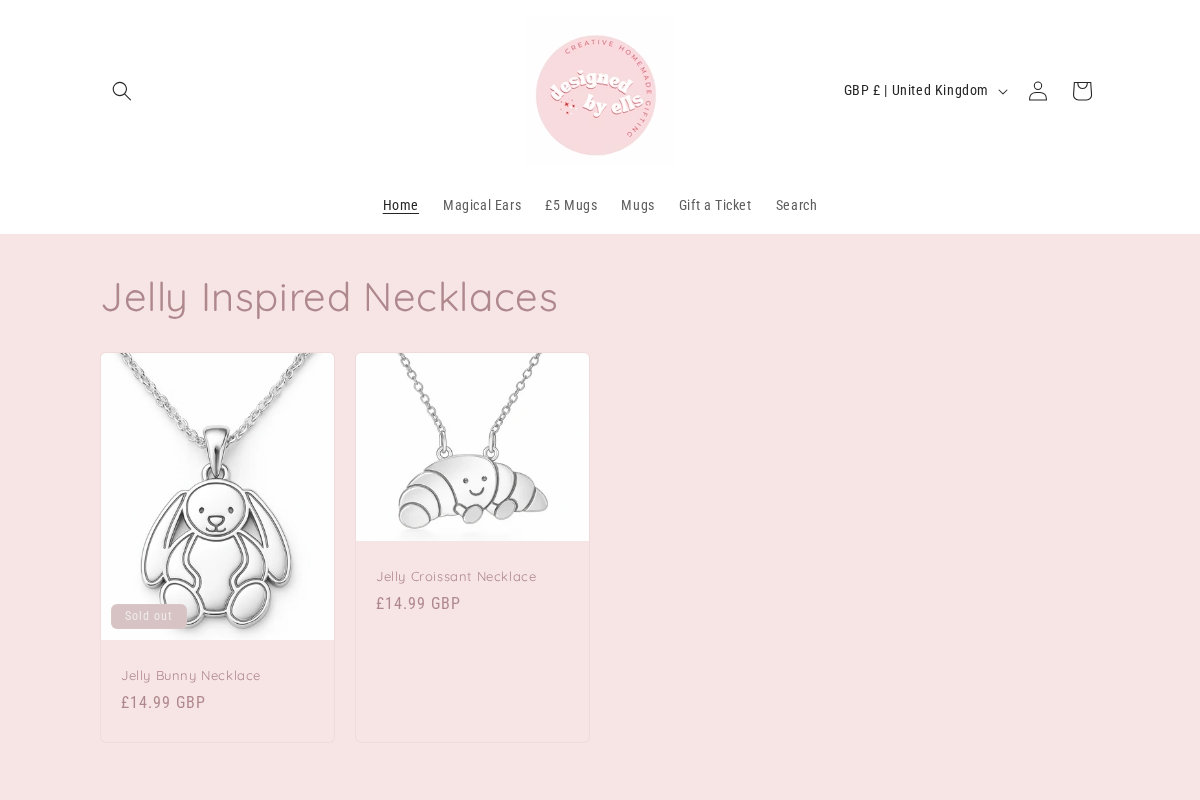 Designedbyells homepage screenshot