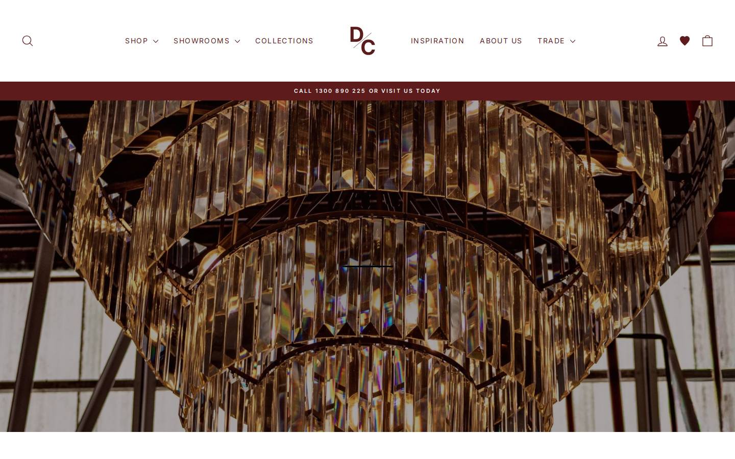 designerchandelier.com.au homepage screenshot