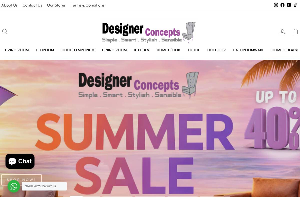 designerconceptsonline.co.za homepage screenshot
