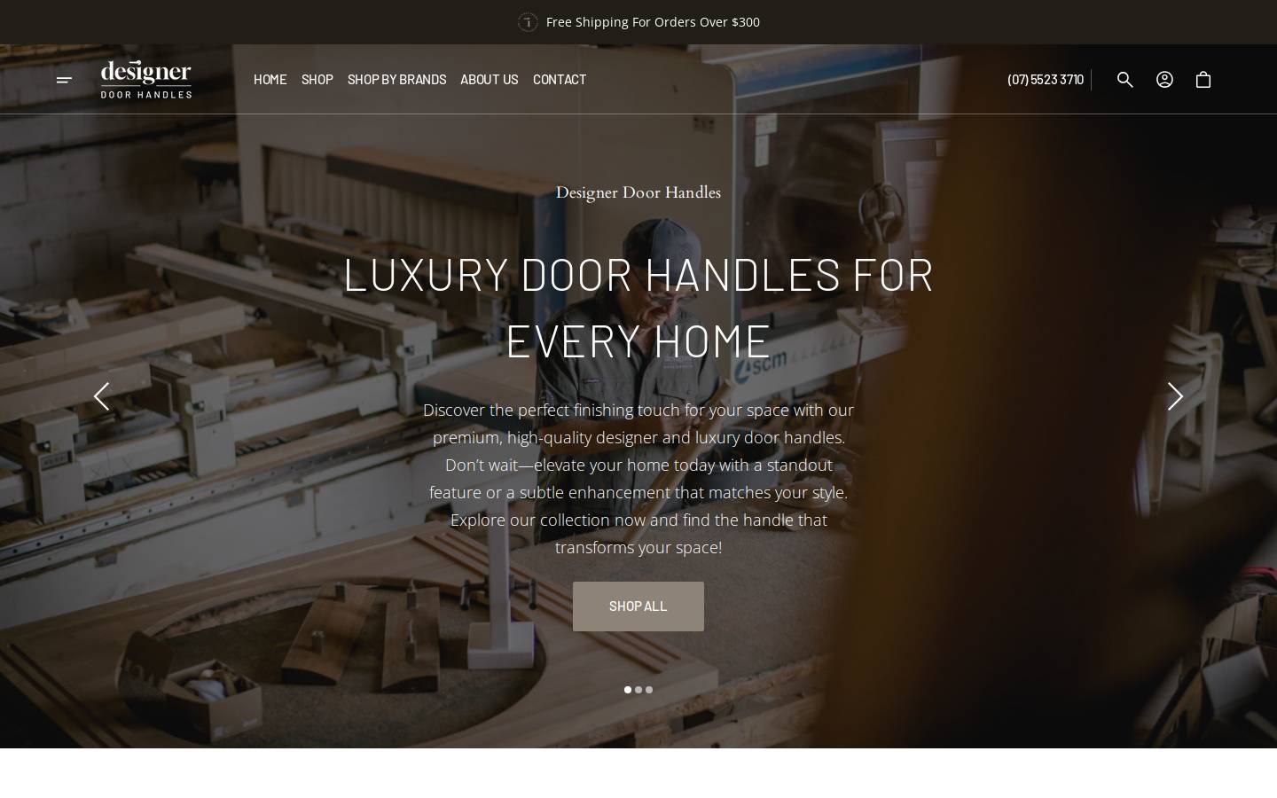 designerdoorhandles.com.au homepage screenshot