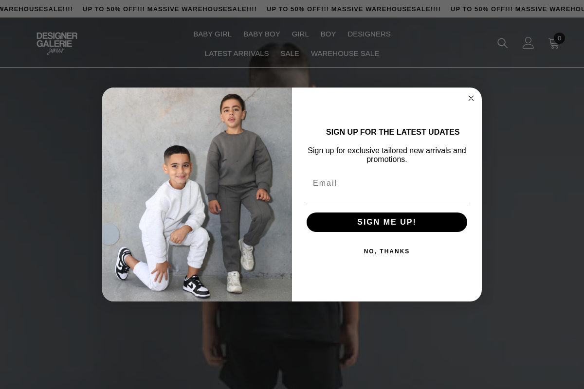 Designer Galerie Junior homepage screenshot