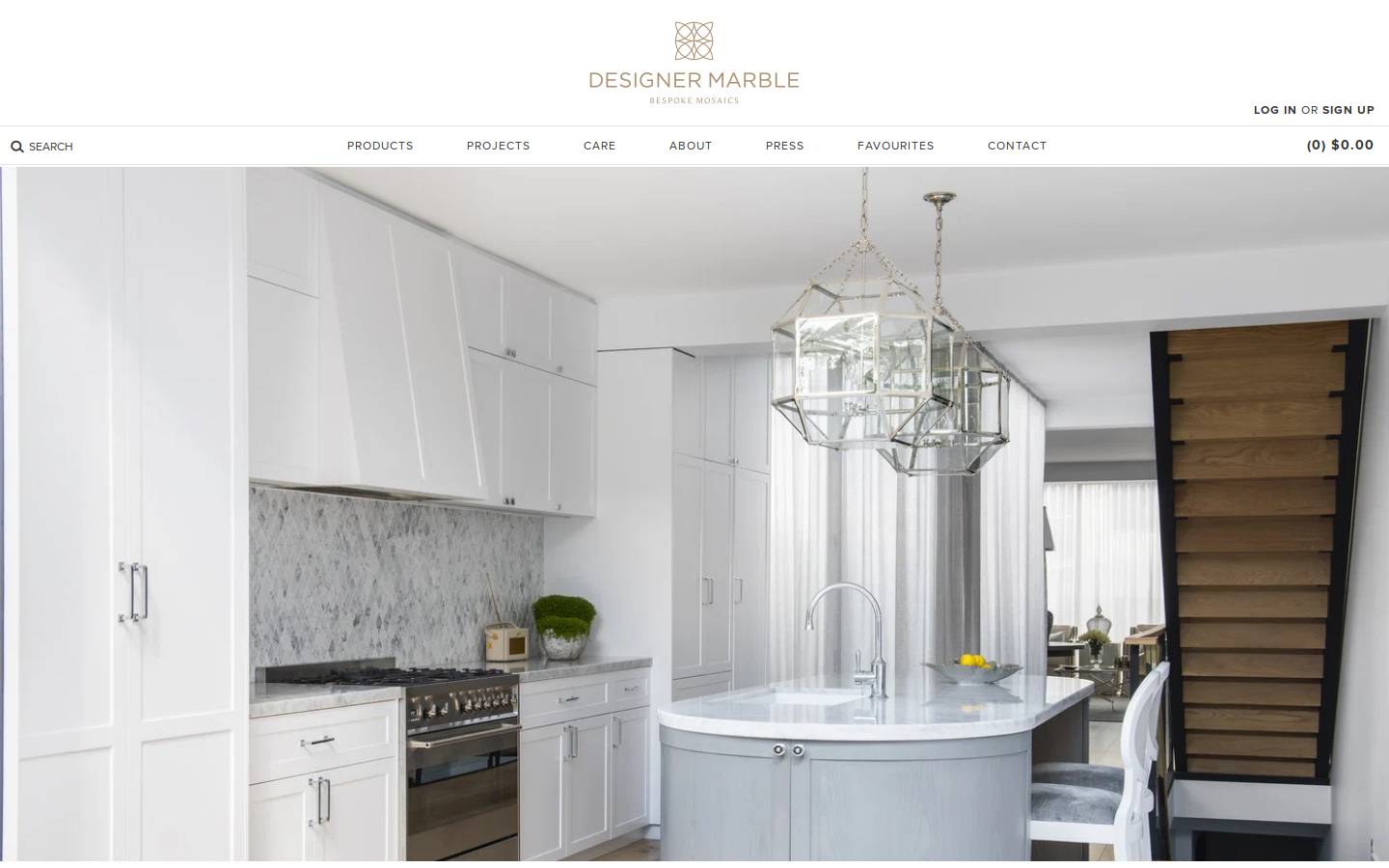 designermarble.com.au homepage screenshot