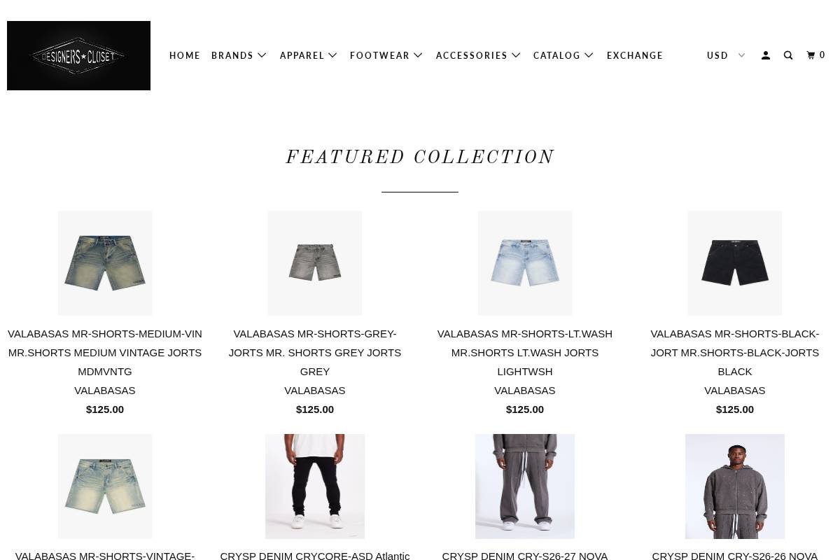 designerscloset.com homepage screenshot