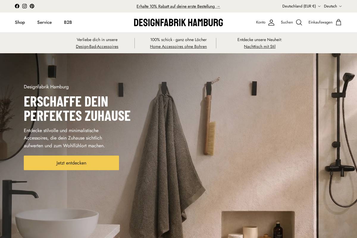 Designfabrikhamburg homepage screenshot