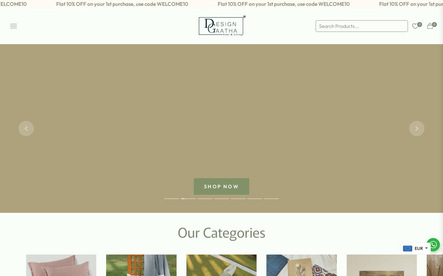 Designgaatha homepage screenshot