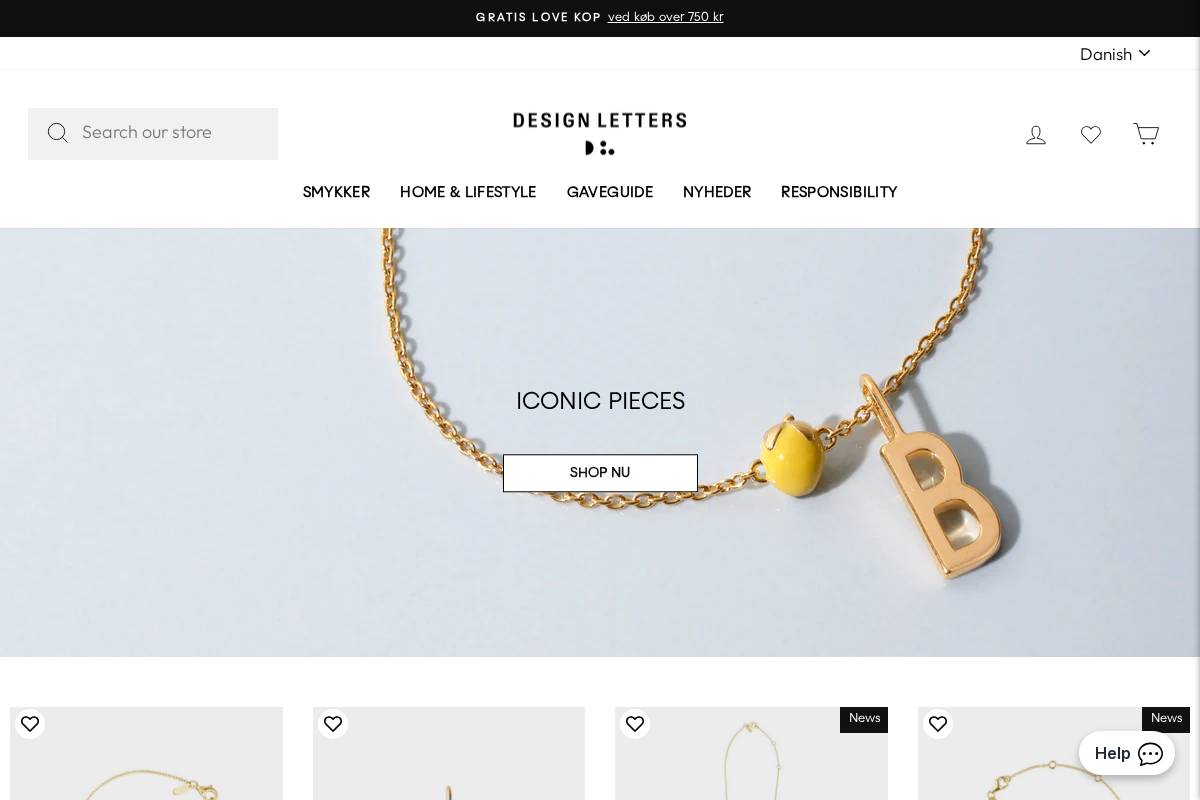 DESIGN LETTERS homepage screenshot