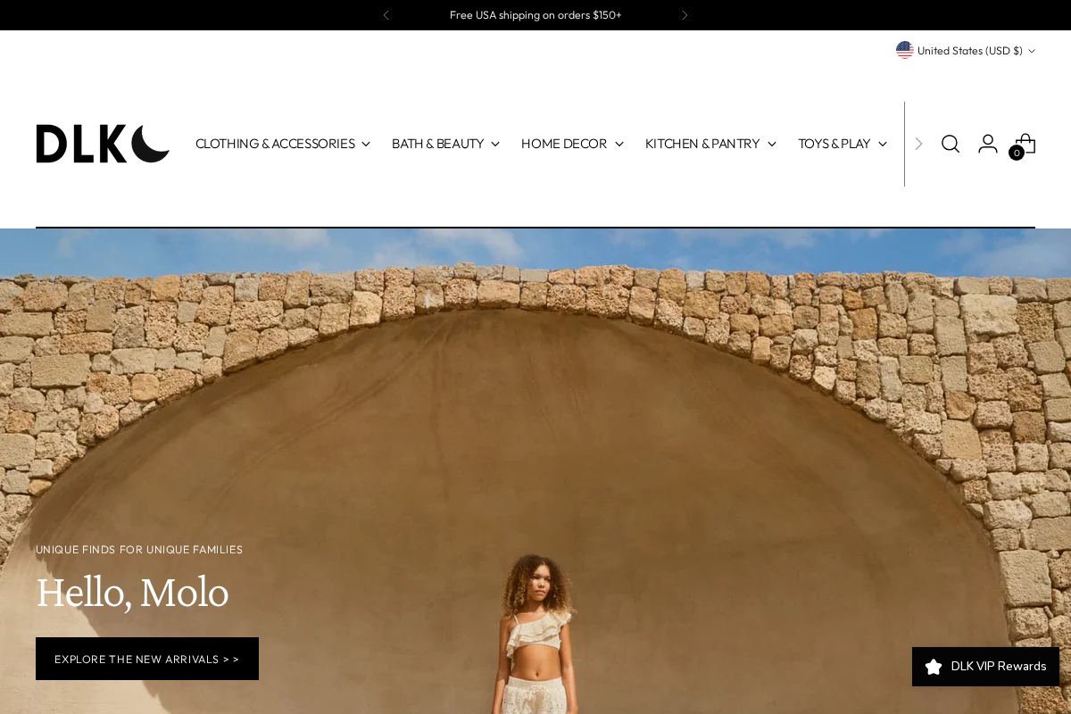 design + life + kids homepage screenshot