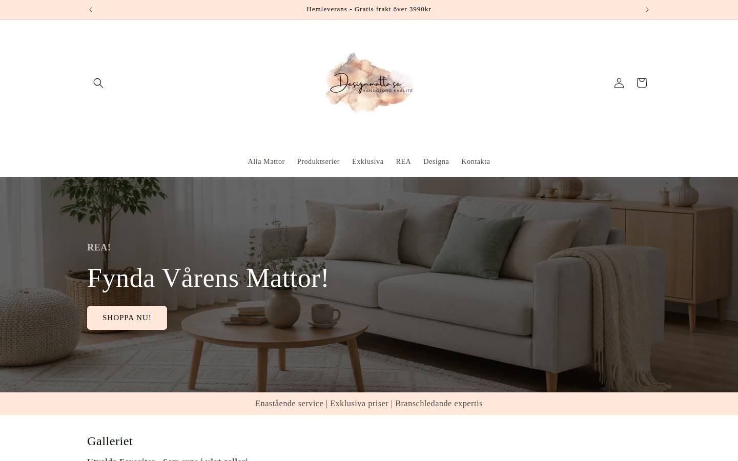 designmatta.se homepage screenshot
