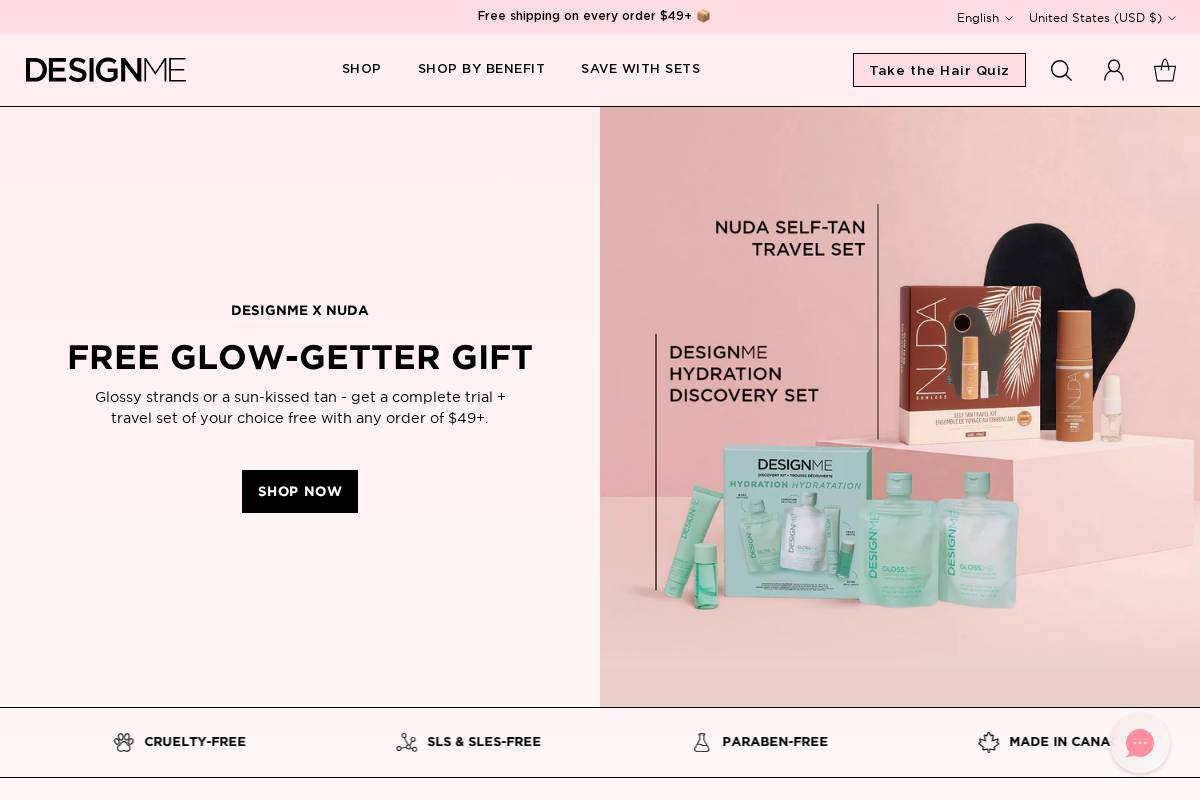 designmehair.com homepage screenshot
