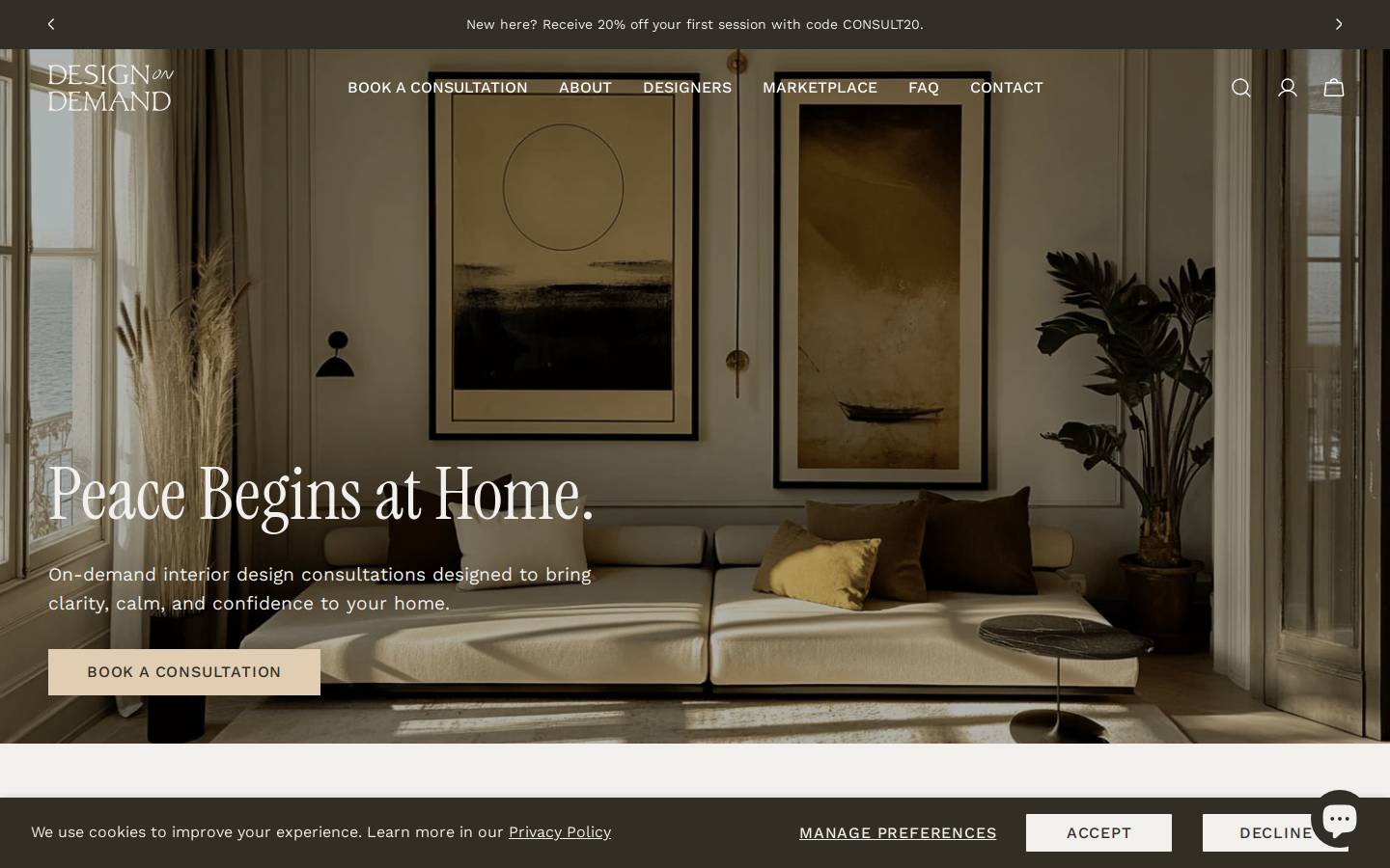 designondemand.ca homepage screenshot