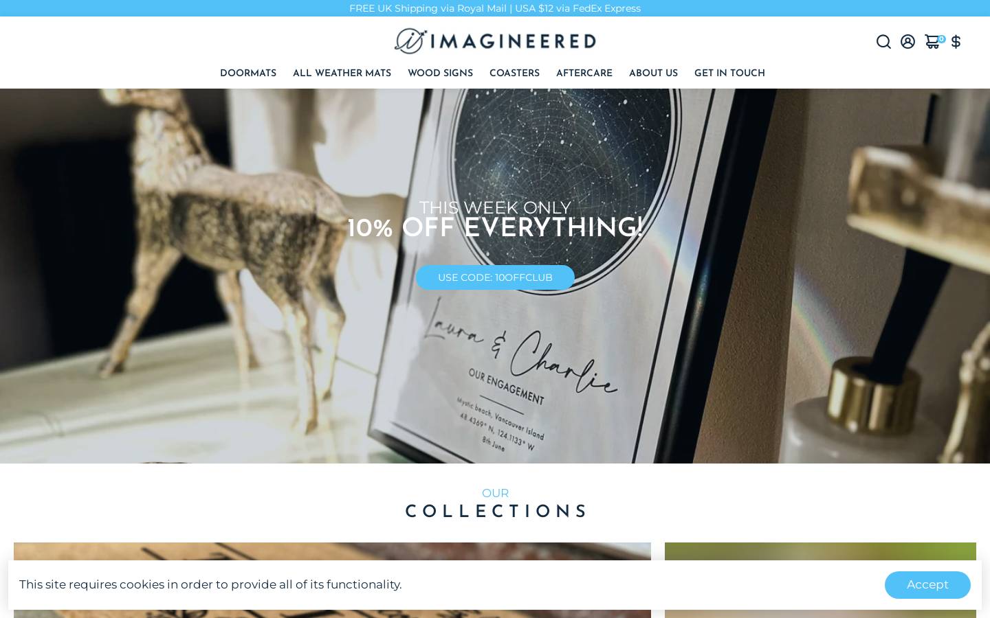 designsbyimagineered.com homepage screenshot