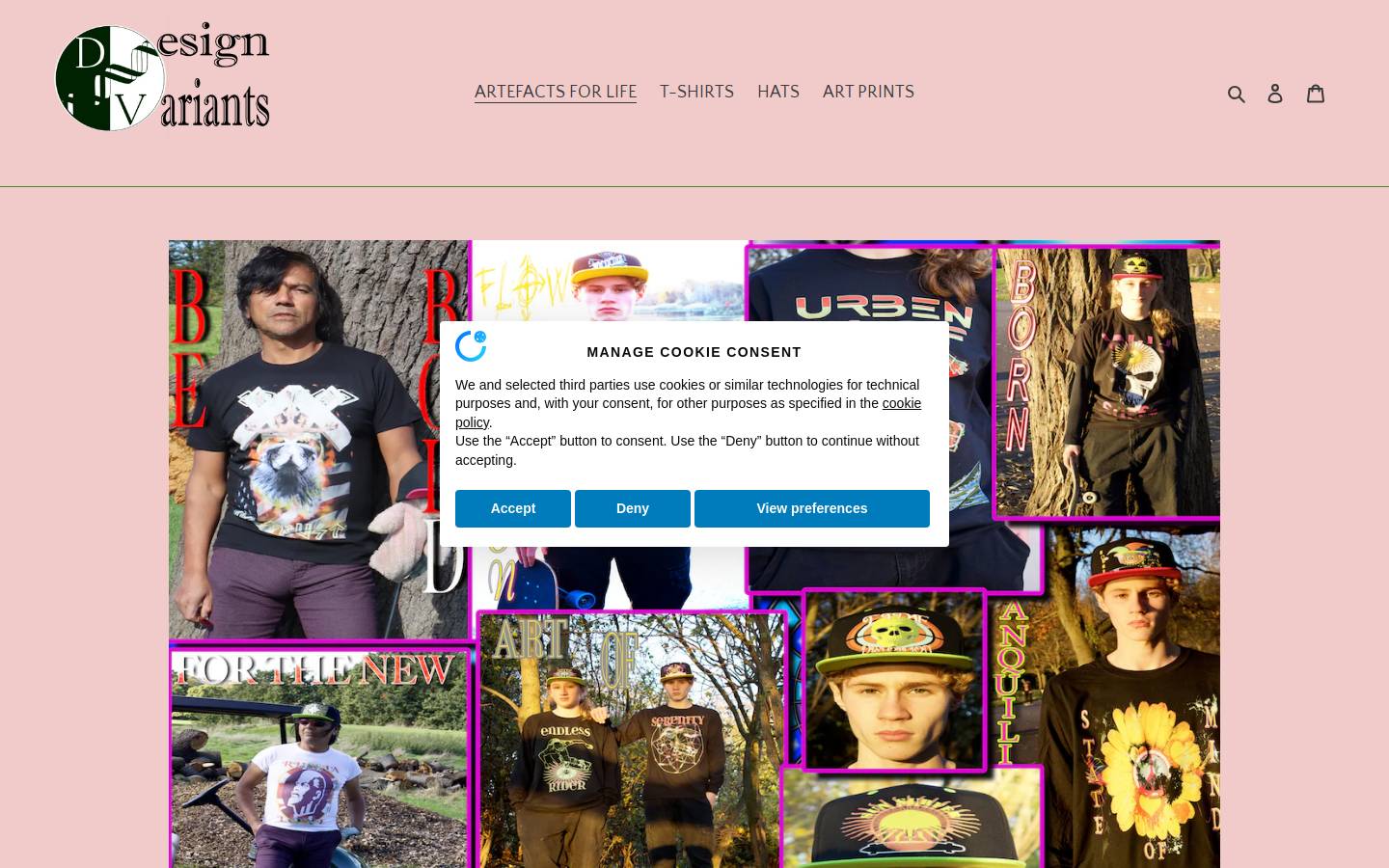 designvariants.com homepage screenshot