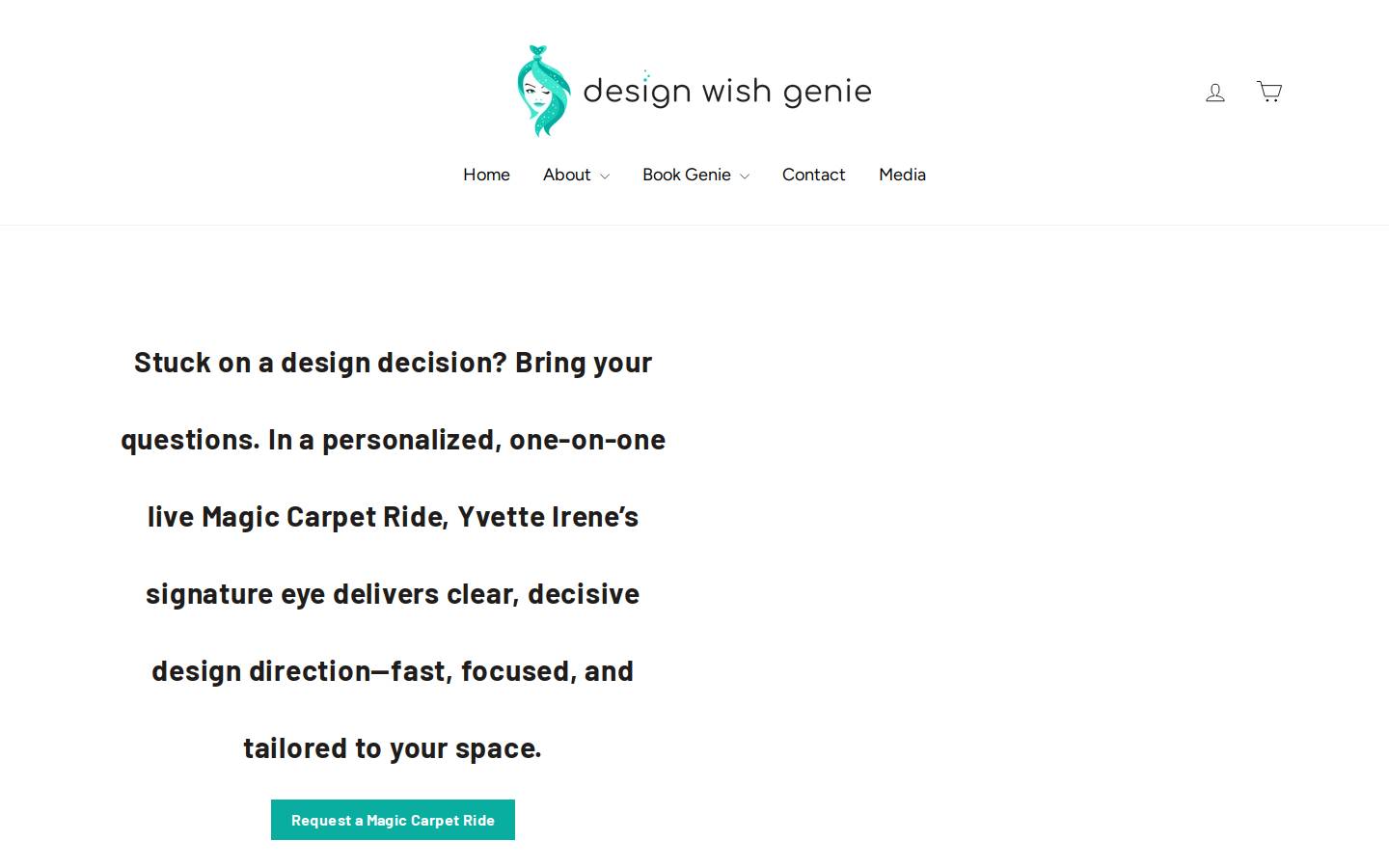 designwishgenie.com homepage screenshot
