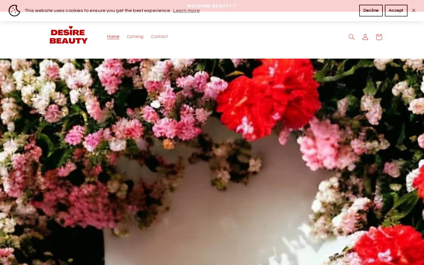 desirebeauty.us homepage screenshot