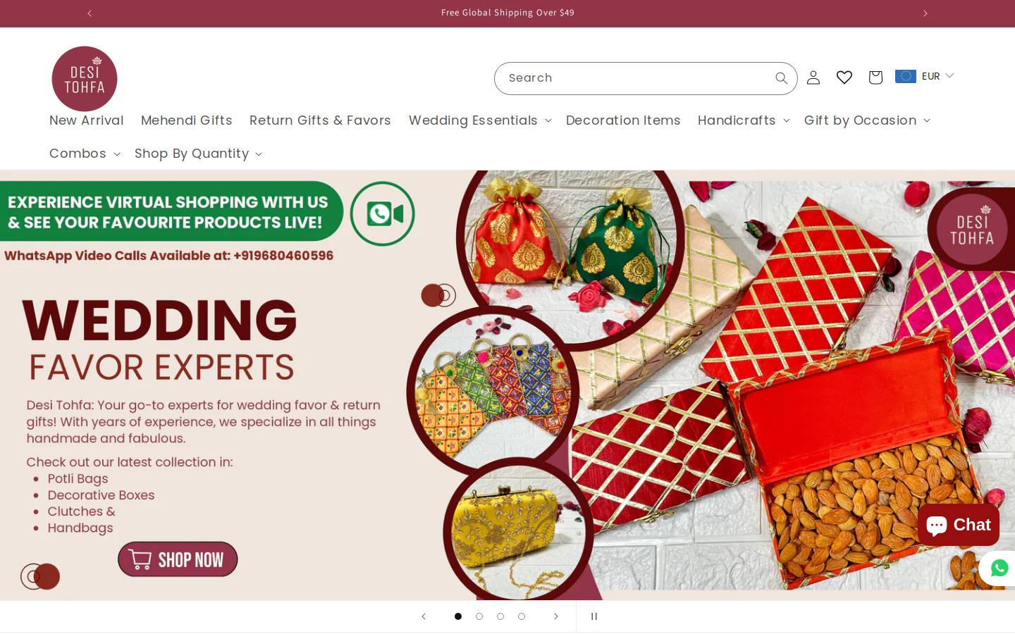 Desi Tohfa homepage screenshot