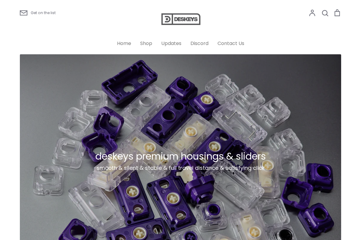 deskeys homepage screenshot