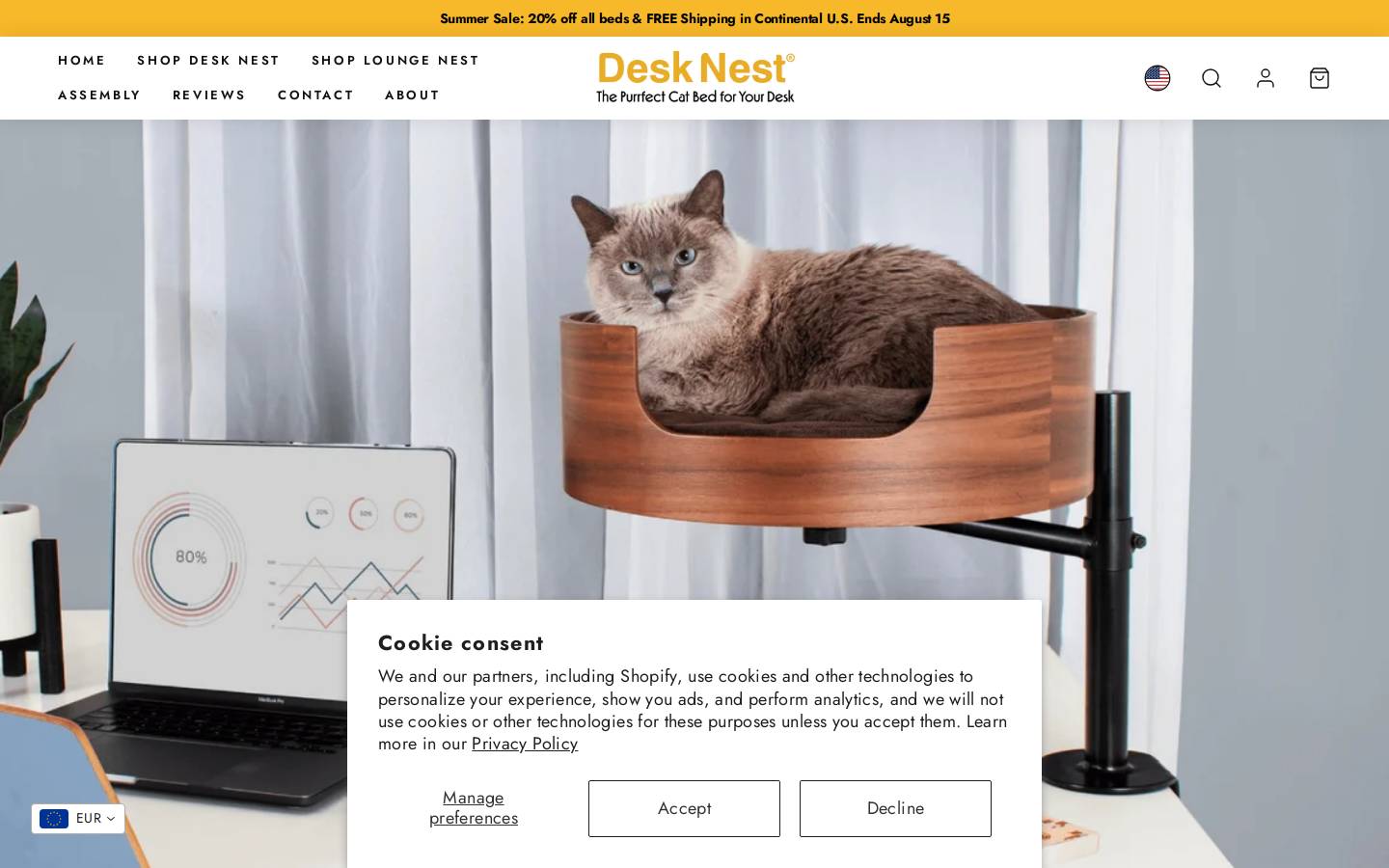 desknest.com homepage screenshot