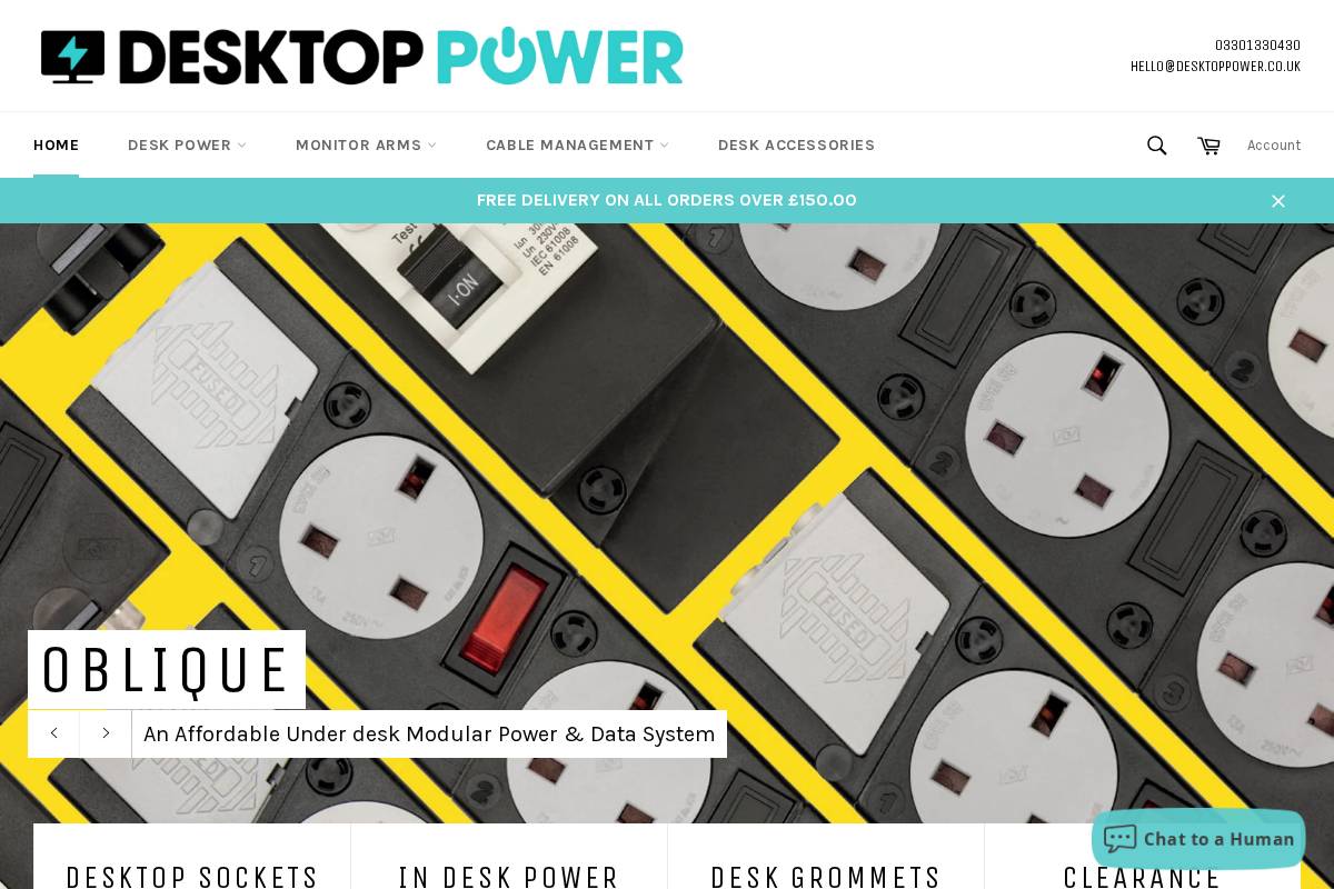 desktoppower.co.uk homepage screenshot