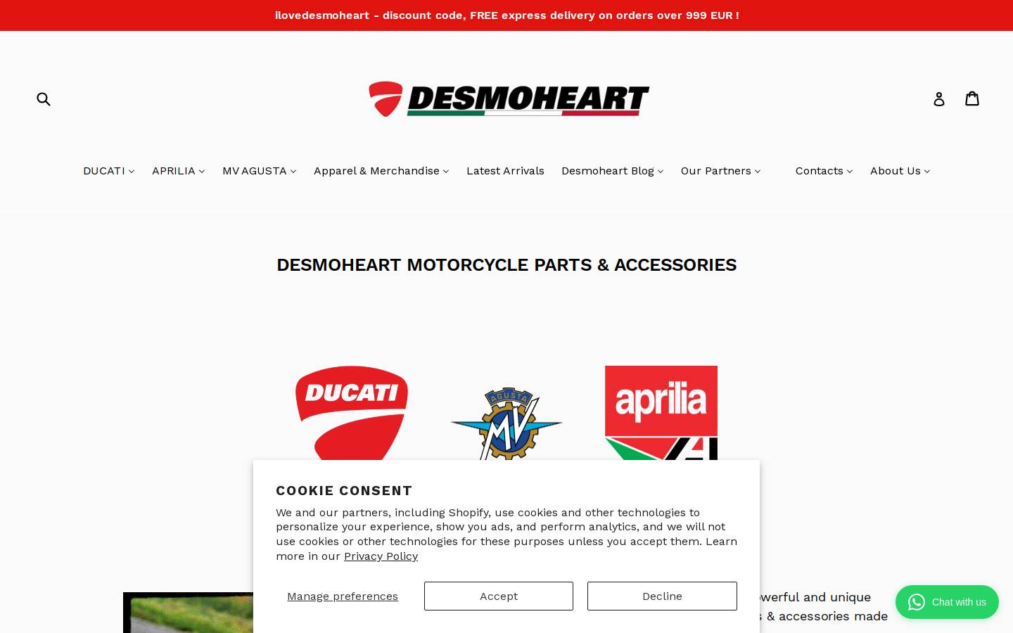 DUCATI DESMOHEART homepage screenshot