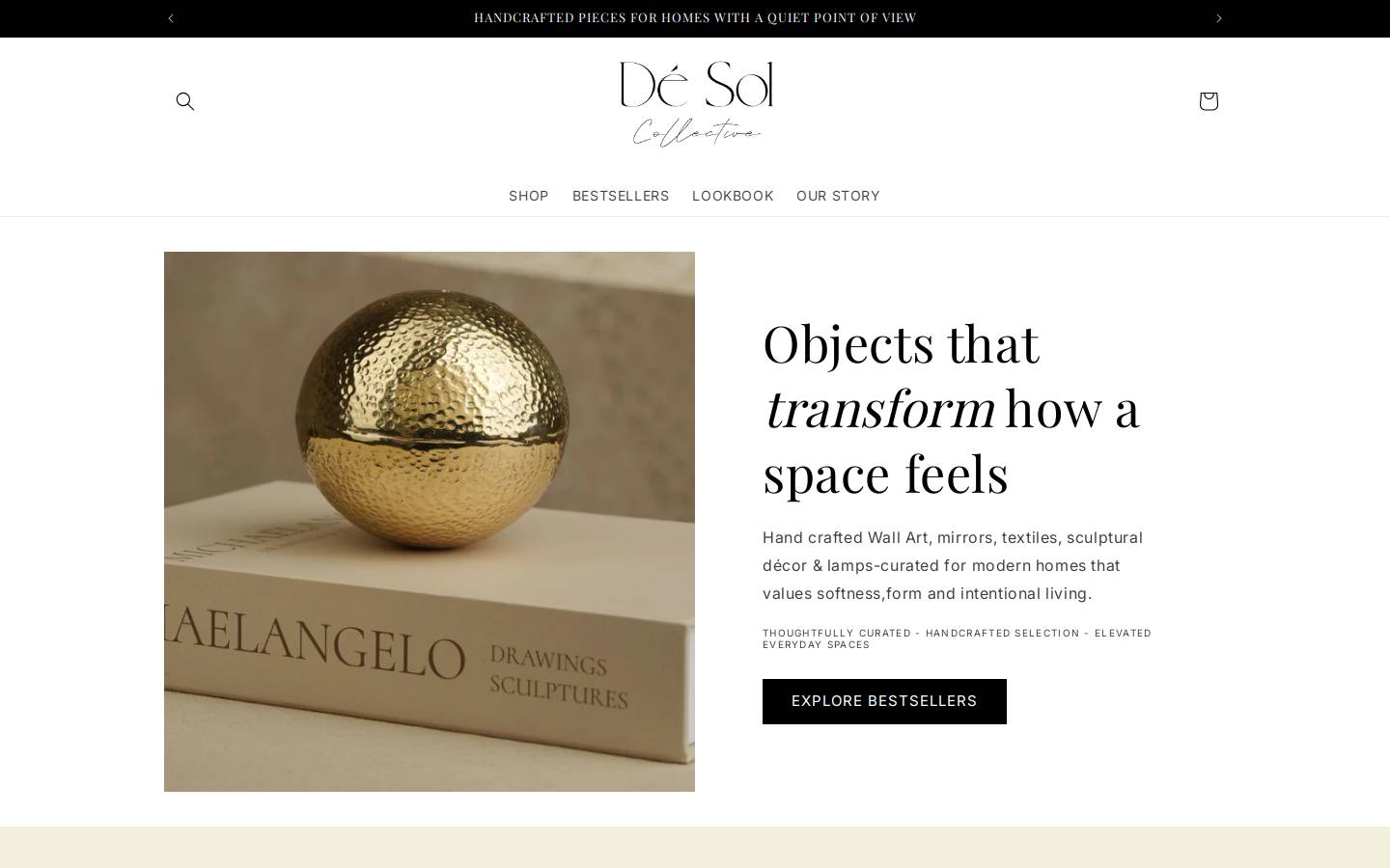 desolcollective.com homepage screenshot